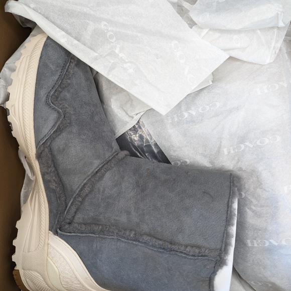 Coach Portia Cold Weather Bootie, Size 10, Grey, Slip On - Picture 7 of 8